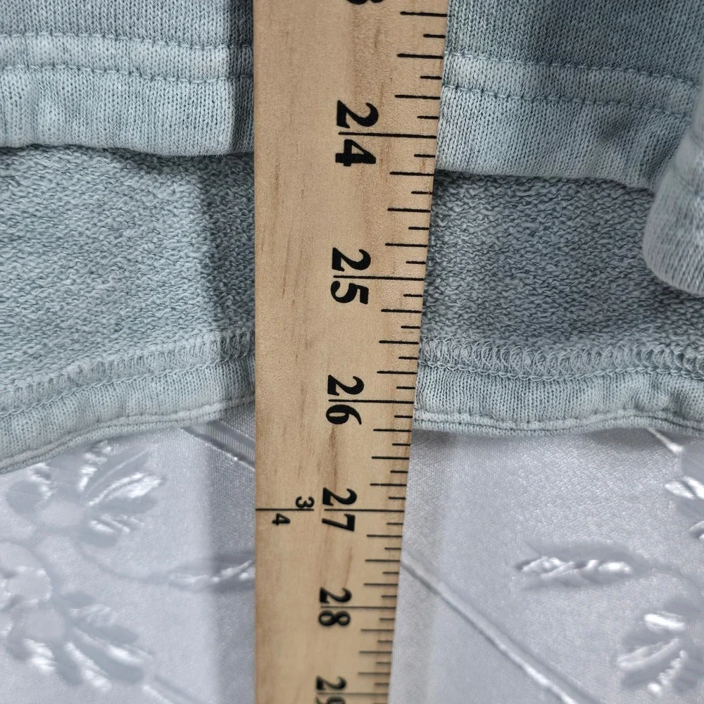 Wrap London Funnel Neck Hemp Organic Cotton Sweatshirt Light Blue US 12 WT63